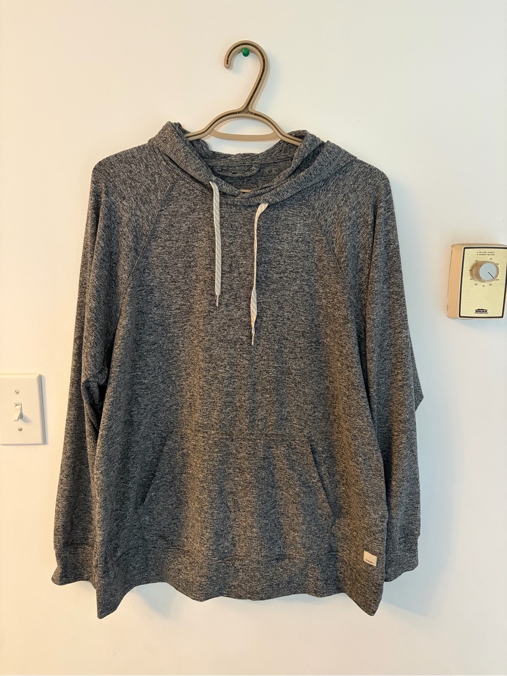 Vuori Heather Gray Halo Oversized Essential Hoodie DreamKnit VW279